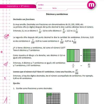 Décimos y centésimos