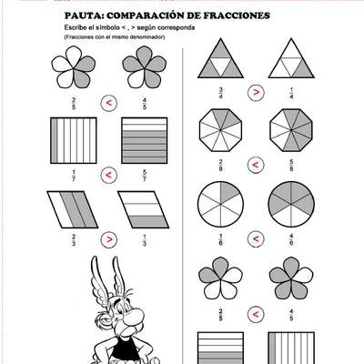 Comparar fracciones (I)