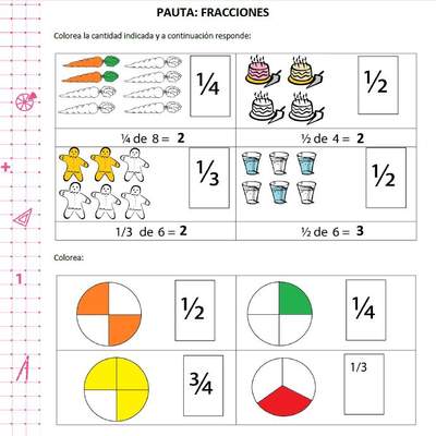 Representar fracciones