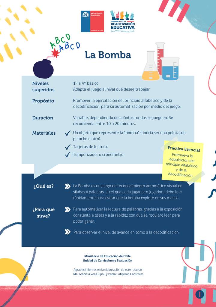 Recurso para el aula. La Bomba.