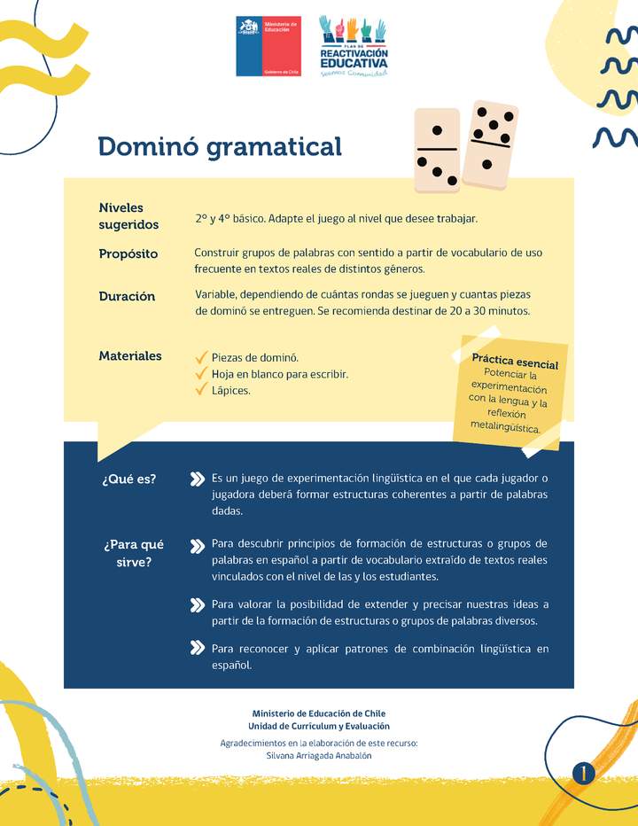 Dominó gramatical