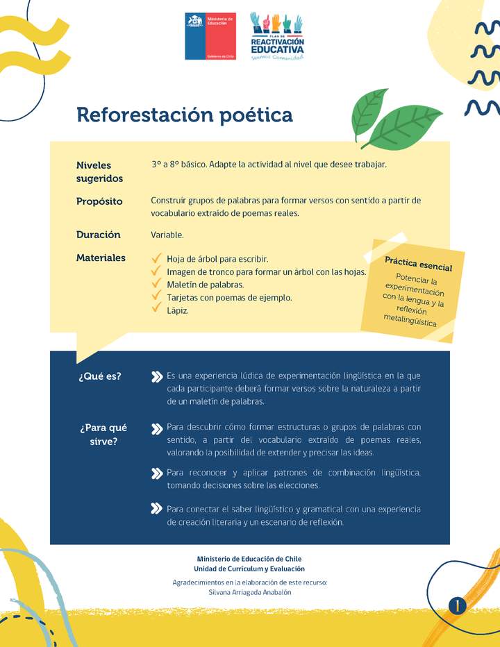 Reforestación poética