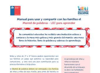 Manual para implementar el Mantel de palabras en las comunidades educativas