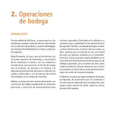 Módulo 02 - Operaciones de bodega