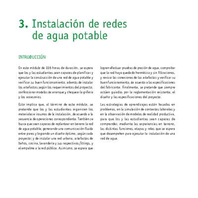 Módulo 03 - Instalación de redes de agua potable