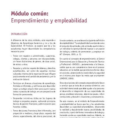 Módulo 00 - Emprendimiento y empleabilidad construcciones metálicas