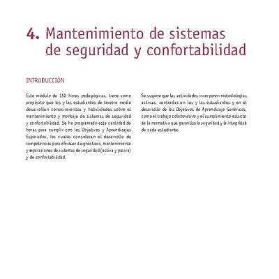 Módulo 04 - Mantenimiento de sistemas de seguridad y confortabilidad