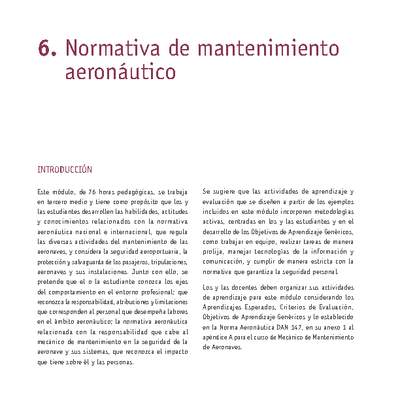 Módulo 06 - Normativa de mantenimiento aeronáutico