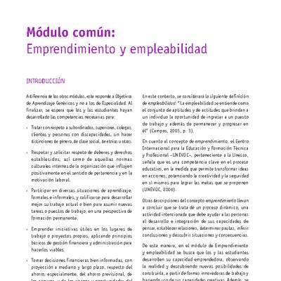 Módulo 00 - Emprendimiento y empleabilidad acuicultura