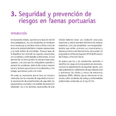 Módulo 03 - Seguridad y prevención de riesgos en faenas portuarias