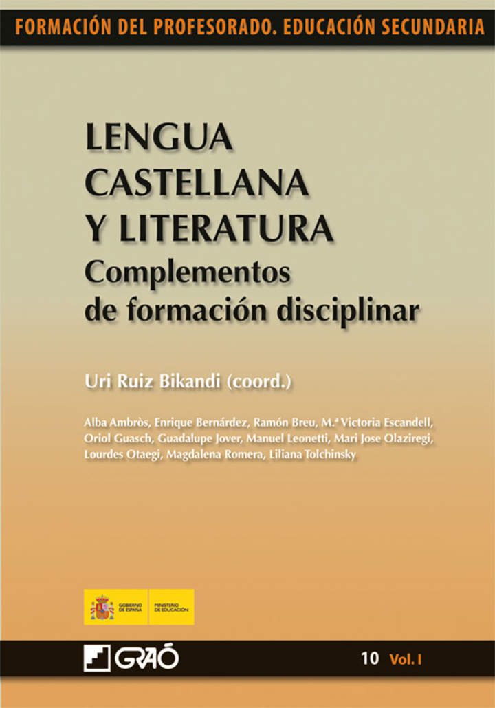 Lengua castellana y literatura. Complementos de formación disciplinar