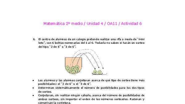 Matemática 2 medio-Unidad 4-OA11-Actividad 6