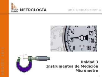 Presentación Micrómetro