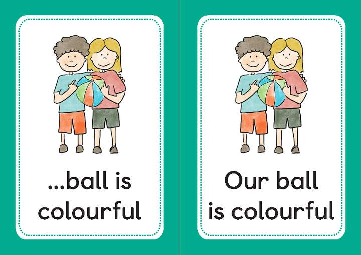 ...ball is colourful - Our ball is colourful