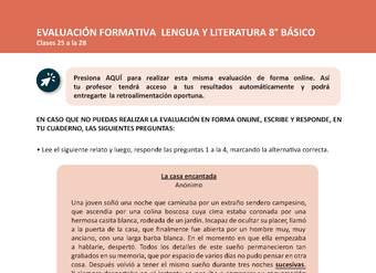 Evaluación Lengua Y Literatura 8° Básico Unidad 1 Semana 7 - Aprendo En ...