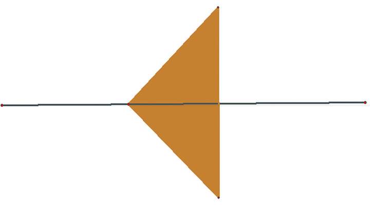Longitudes de lados en triángulos rectángulos isósceles