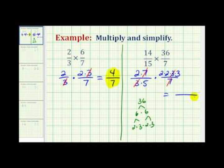 Multiplicación que involucra fracciones