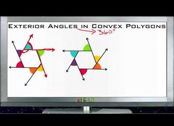 Ángulos exteriores en principios de polígonos convexos: básicos