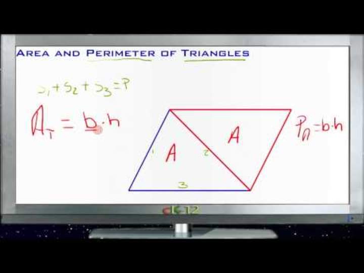 Principios de área y perímetro de triángulos - Básico