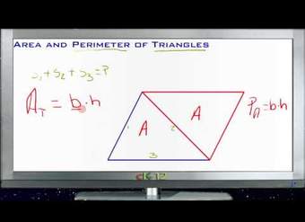 Principios de área y perímetro de triángulos - Básico