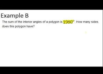 Ángulos interiores en polígonos convexos Ejemplos