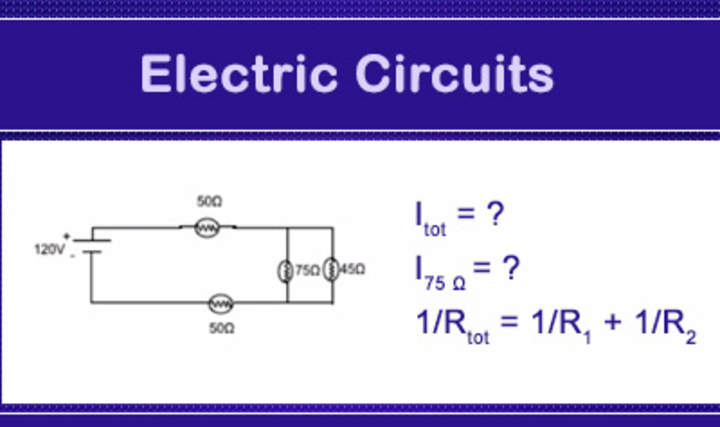 Circuitos eléctricos: resistencias en serie y paralelas