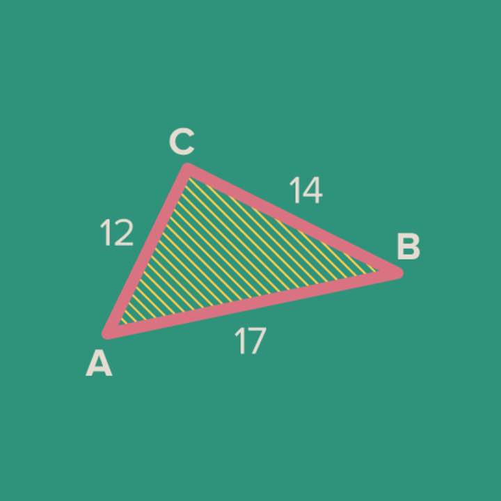 Ejemplo: determinar el área de un triángulo usando la función seno