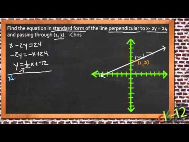 Ecuaciones de líneas paralelas y perpendiculares: una aplicación de muestra