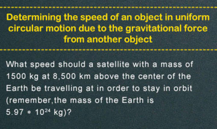 Ley de gravitación de Newton - Ejemplo 4