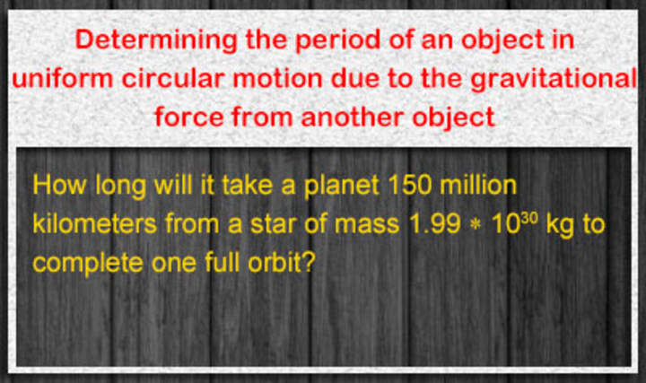 Ley de gravitación de Newton - Ejemplo 5