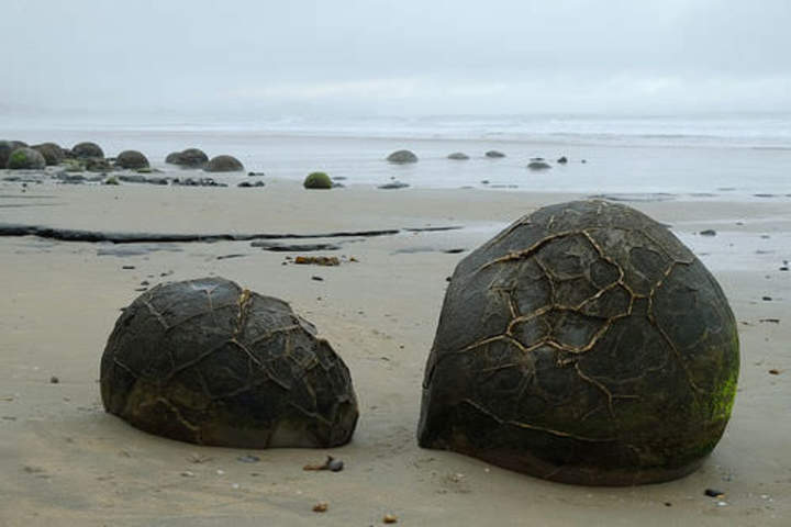 Geología extraña: los moeraki bounders