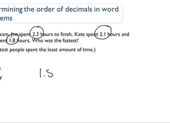 Determinación del orden de los decimales en problemas verbales