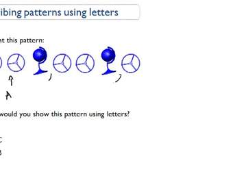 Describiendo patrones usando letras