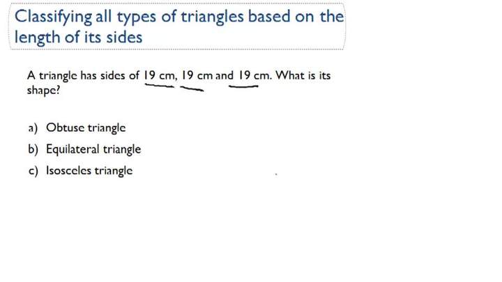 Clasificación de todos los tipos de triángulos por longitudes de lados