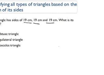 Clasificación de todos los tipos de triángulos por longitudes de lados