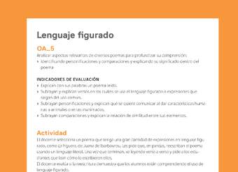 Ejemplo Evaluación Programas - OA05 - Lenguaje figurado