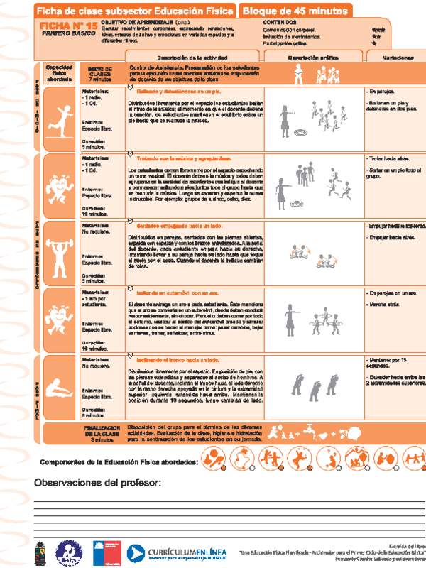 Expresión Corporal Ficha N° 15