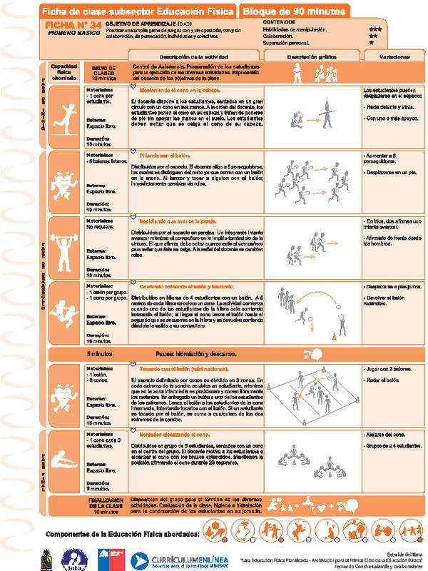 Juegos Predeportivos Ficha N° 34