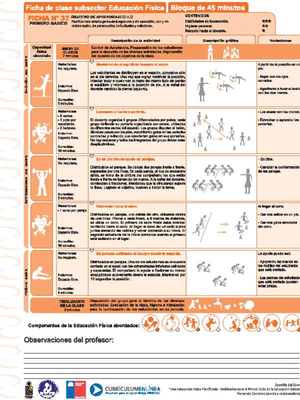 Juegos Predeportivos Ficha N° 37