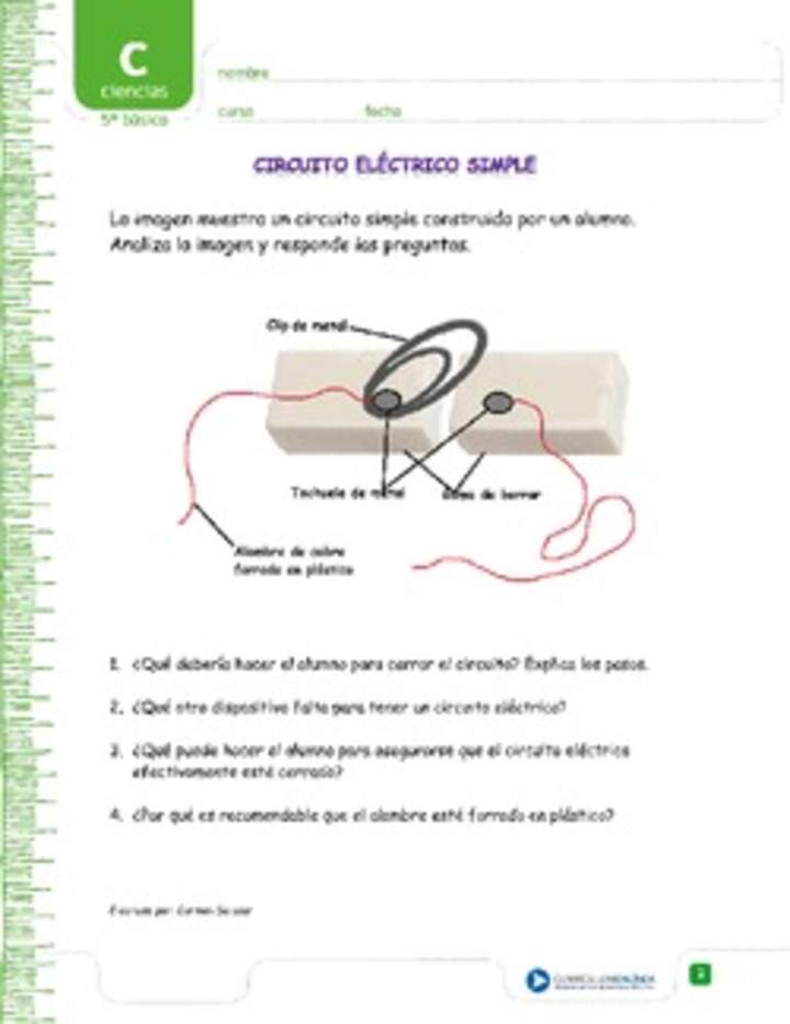 Circuito eléctrico simple