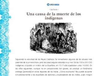 La causa de la muerte de los indígenas