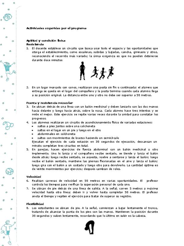 Actividades sugeridas Unidad 4