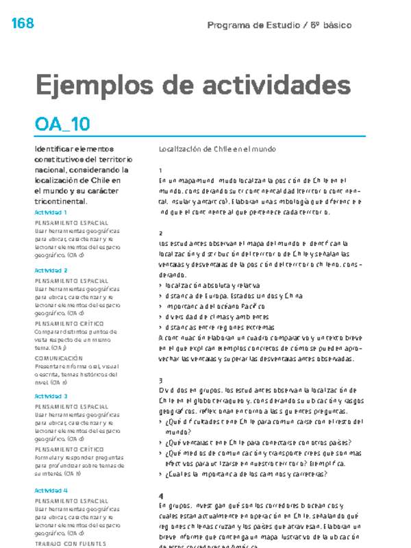 Actividades sugeridas Unidad 4