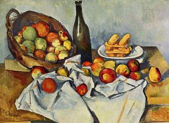 Canasta de manzanas de Paul Cézanne