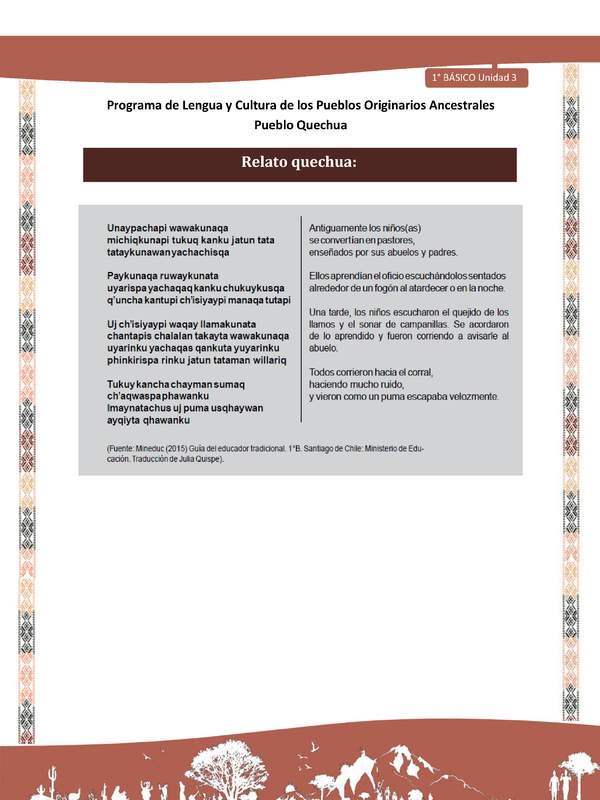 Microsoft Word - QUECHUA-LC01-U03-Orientaciones al docente - Relato quechua