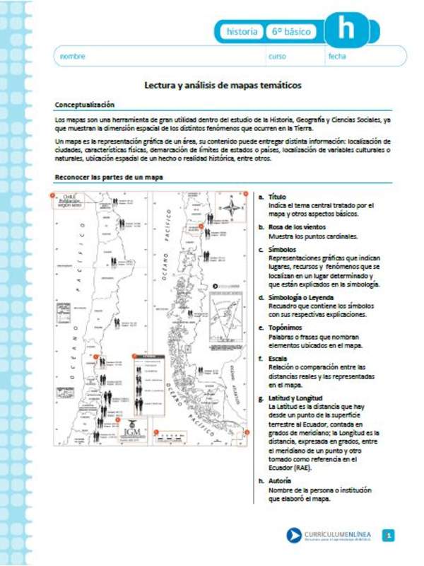 Lectura y análisis de mapas temáticos