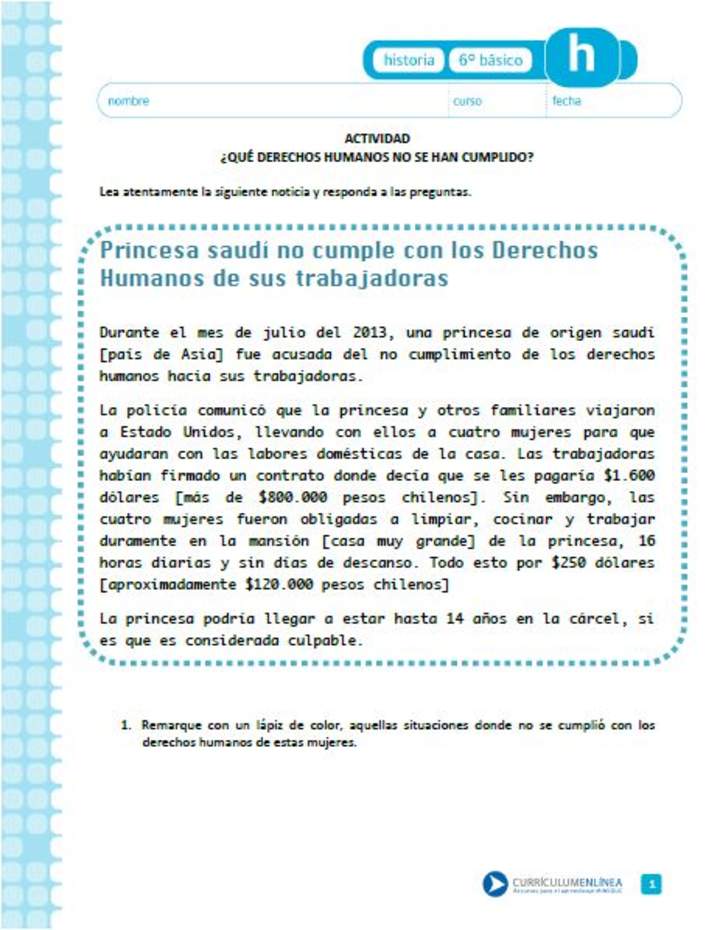 ¿Qué derechos humanos no se han cumplido?