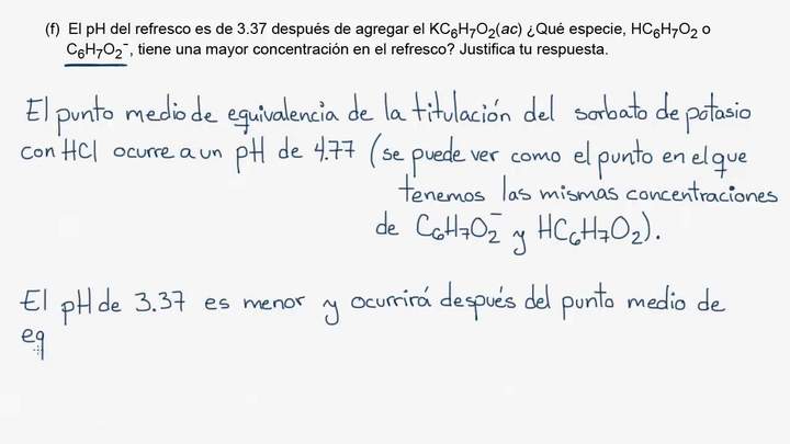 2015 Respuesta libre AP Química 3 f | Química | Khan Academy en Español