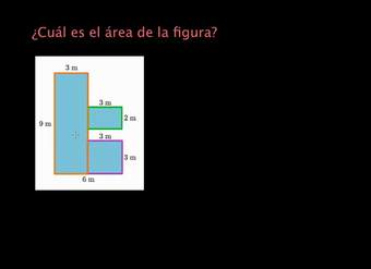 Descomponer figuras para encontrar el área: suma | Khan Academy en Español