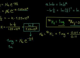 Cálculo de datación K-Ar | Biología | Khan Academy en Español